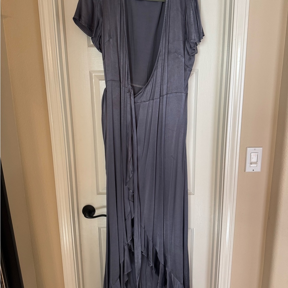 Chic High Low Gray Women's Dress